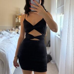 Windsor Black Backless Cut-Out Dress